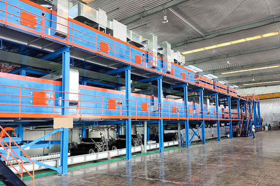 Aluminium drievoudige kleurcoating Dubbele bakproductielijn