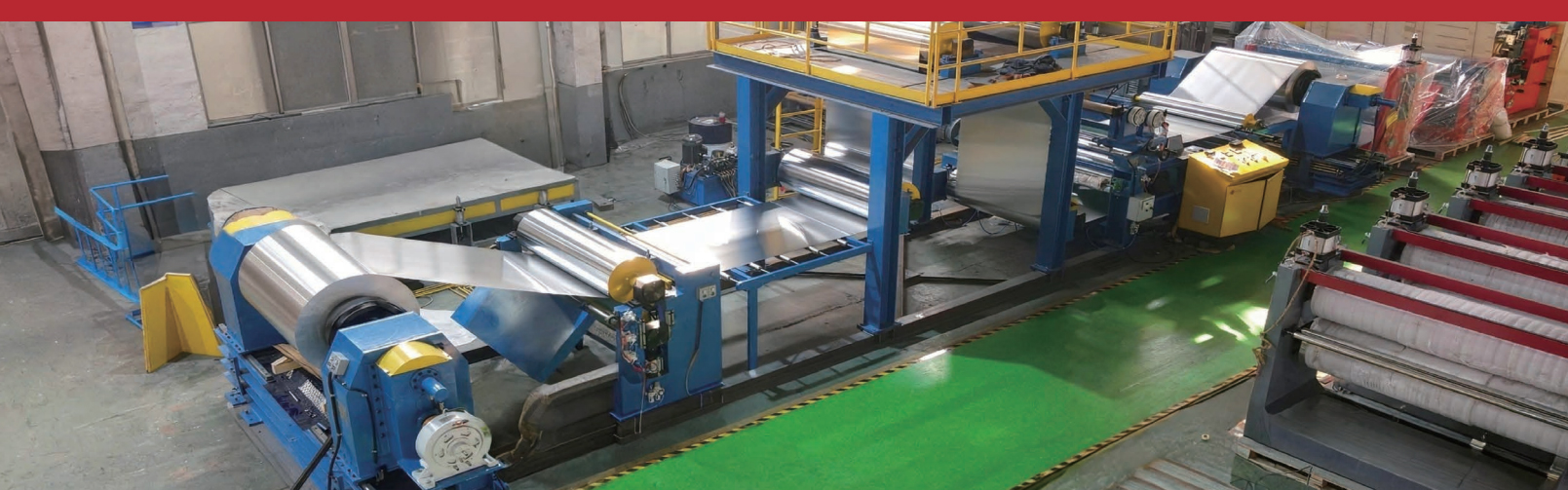 Terugspoelen van de embossing-productielijn